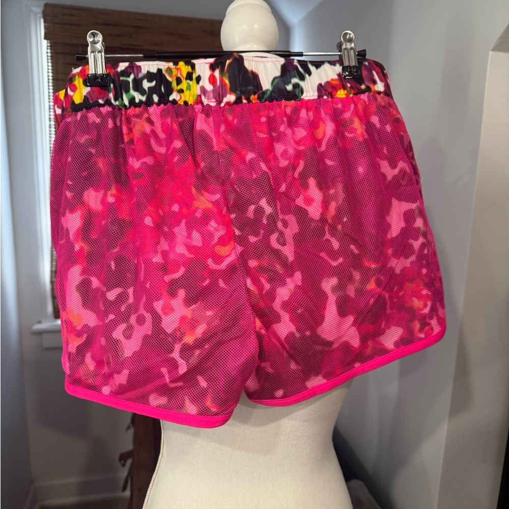 Adidas Pink Camo Athletic Shorts - Picture 2 of 6
